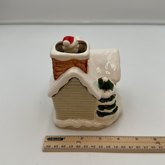 Otagiri Chrismas Music Box House With Spinning Santa Vintage 1979 - Picture 16 of 17